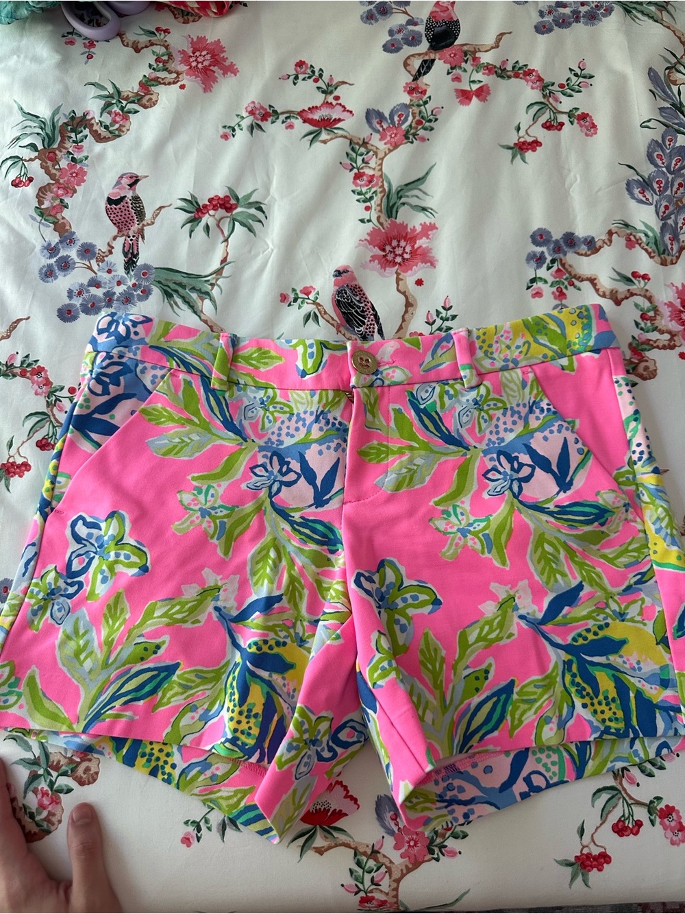 Lilly Pulitzer Neon Pink Floral Print Shorts